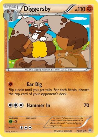 Diggersby (90)/160 Rare Reverse Holofoil