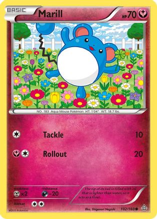 Marill (102)/160 Common Reverse Holofoil
