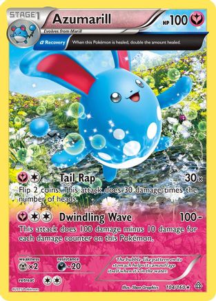 Azumarill (Alpha) (104)/160 Holo Rare Reverse Holofoil