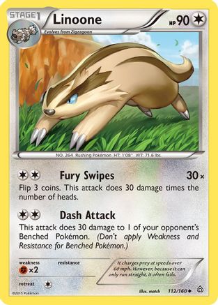 Linoone (112)/160 Uncommon Reverse Holofoil