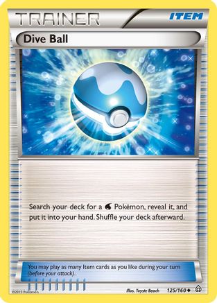 Dive Ball (125)/160 Uncommon Reverse Holofoil