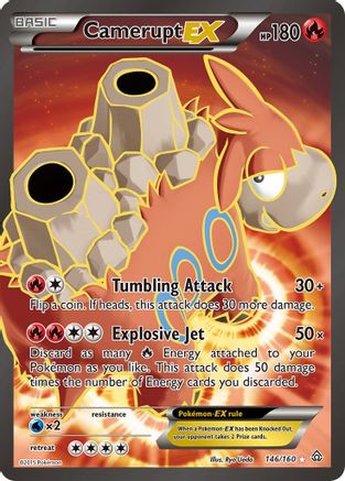 Camerupt EX (146 Full Art) (146)/160 Ultra Rare Holofoil