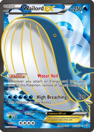 Wailord EX (147 Full Art) (147)/160 Ultra Rare Holofoil