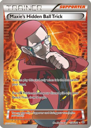 Maxie's Hidden Ball Trick (158 Full Art) (158)/160 Ultra Rare Holofoil