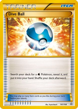 Dive Ball (161 Secret Rare) (161)/160 Secret Rare Holofoil