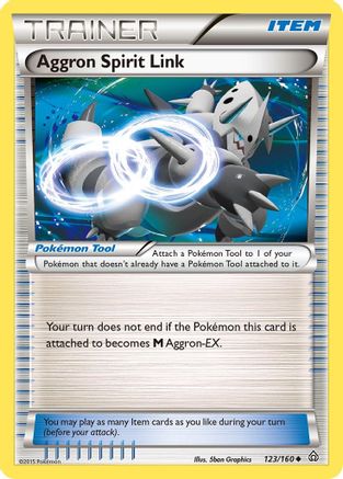 Aggron Spirit Link (123)/160 Uncommon Reverse Holofoil