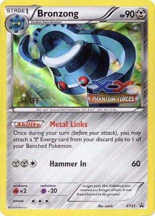 Bronzong - XY21 (Prerelease) [Staff] (XY21) Promo Holofoil
