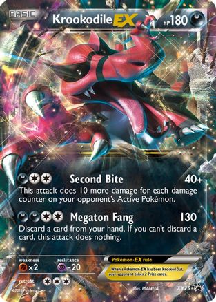 Krookodile EX - XY25 (XY25)/211 Promo Holofoil