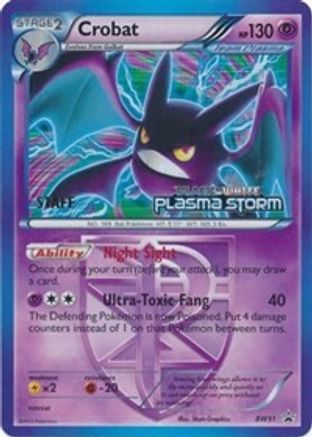 Crobat - BW51 (Team Plasma) (Prerelease) [Staff] (BW51) Promo Holofoil