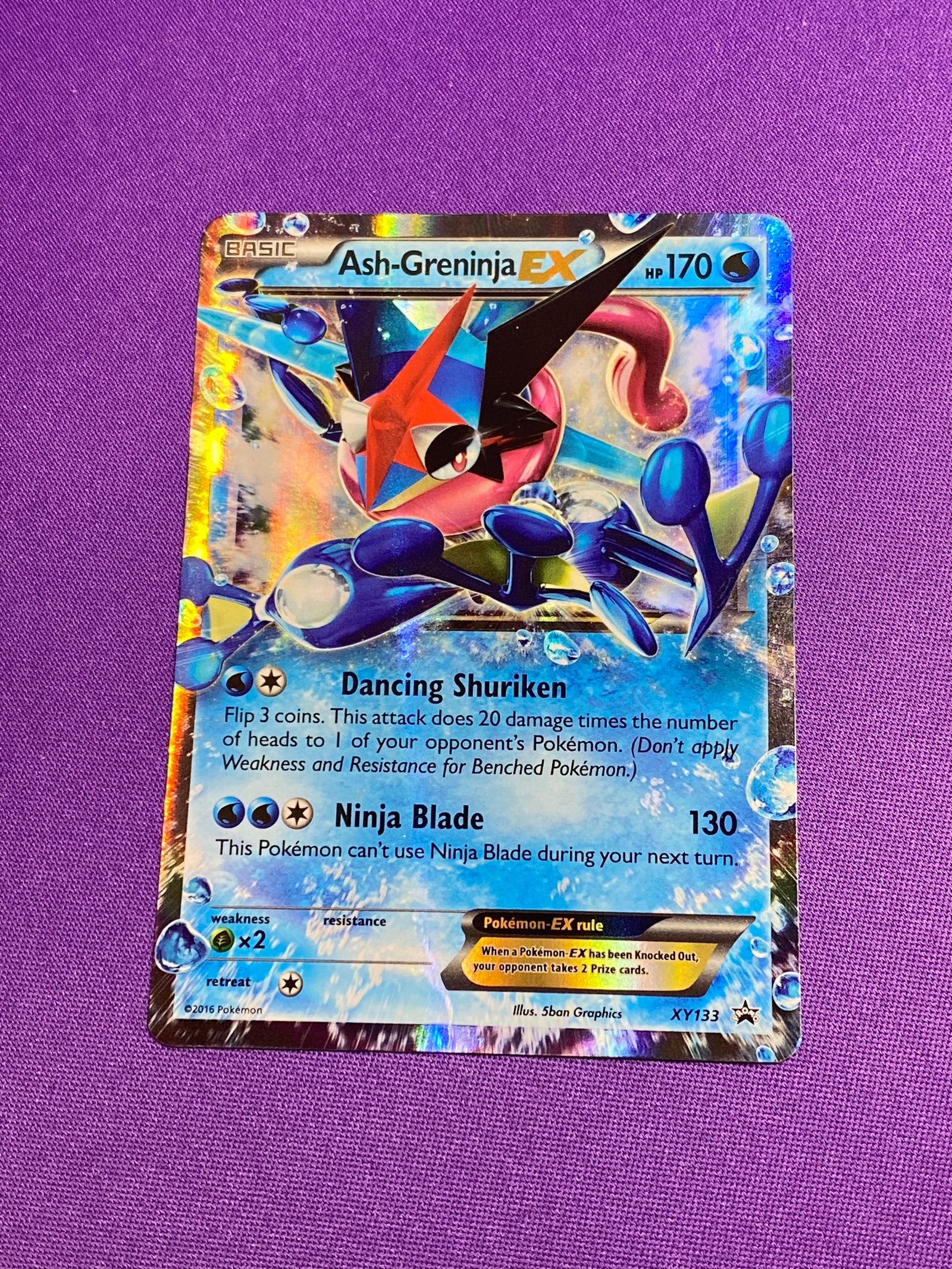 Lightly Played Ash-Greninja EX - XY133 /211 Promo Holofoil (Cabinet)