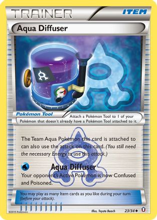 Aqua Diffuser (23)/34 Uncommon Reverse Holofoil