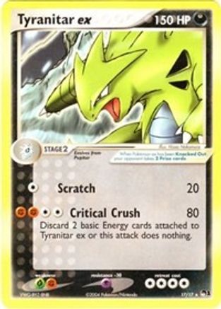 Tyranitar ex (Non-Holo) (17) Ultra Rare