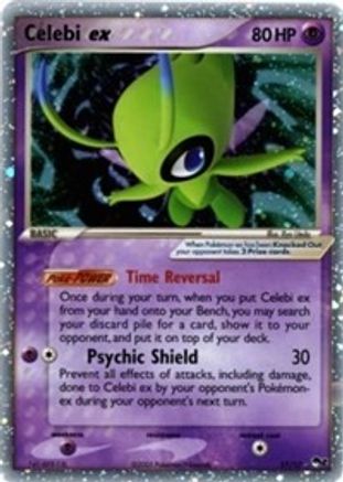 Moderetly played Celebi ex (Holo) (17) Ultra Rare Holofoil (Cabinet-MP)