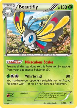 Beautifly (5)/108 Holo Rare Holofoil
