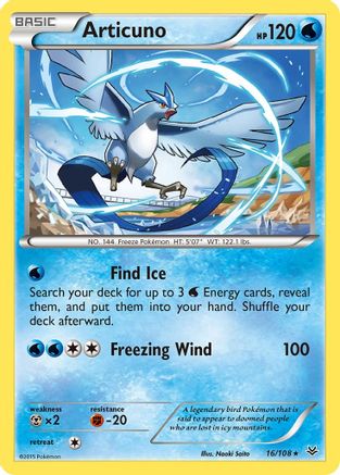 Articuno (16) (16)/108 Rare Reverse Holofoil