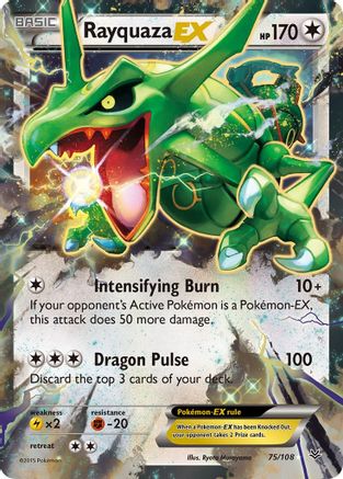 Rayquaza EX (75) (75)/108 Ultra Rare Holofoil