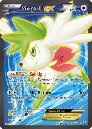 Shaymin EX (106 Full Art) (106)/108 Ultra Rare Holofoil