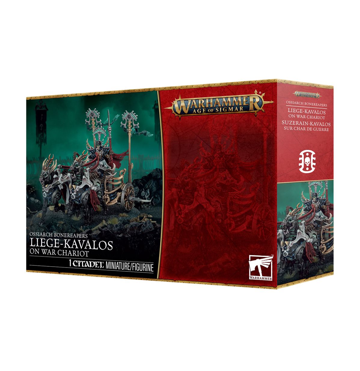 Warhammer Age of Sigmar: Ossiarch Bonereapers: Liege-Kavalos: On War Chariot