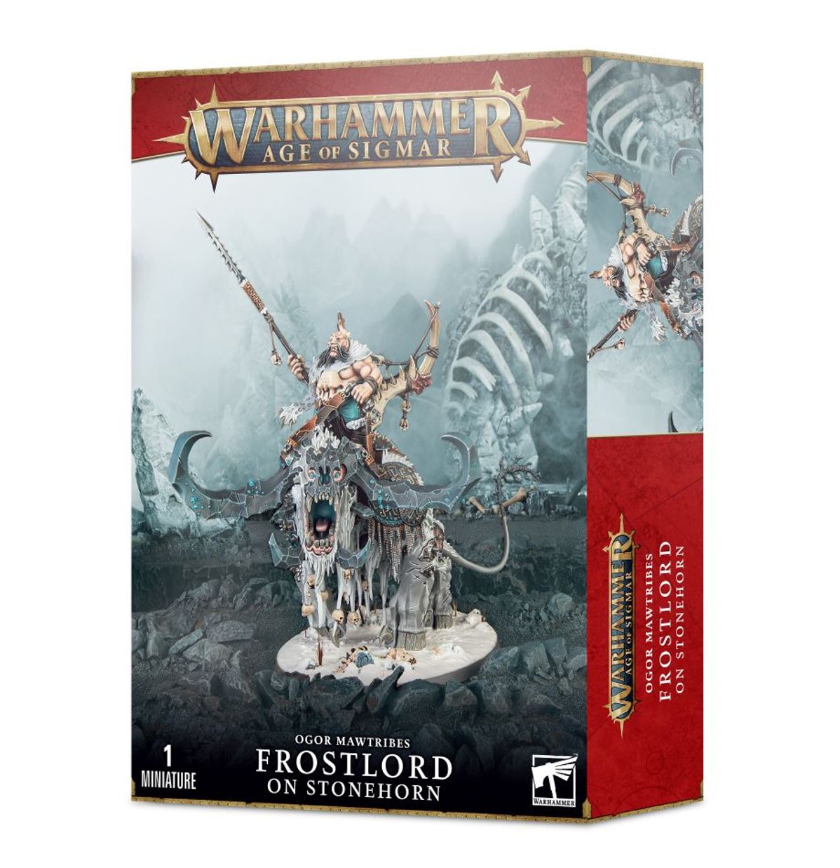 Warhammer Age of Sigmar: Ogor Mawtribes: Frostlord on Stonehorn