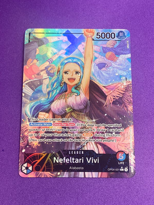 Nefeltari Vivi (Alternate Art) (OP04-001) - Kingdoms of Intrigue Foil (Cabinet-NM)