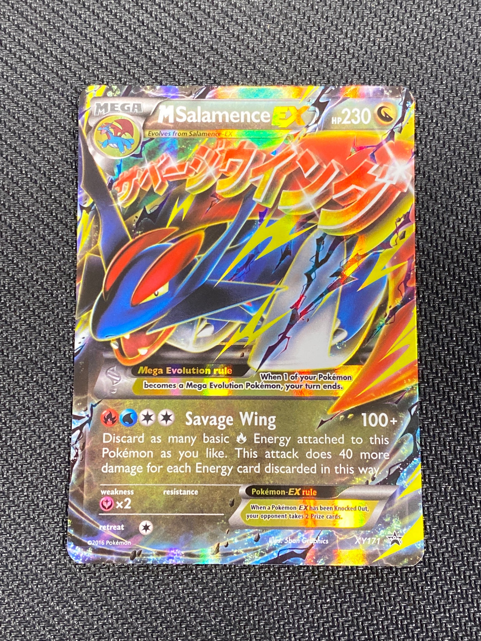 Lightly Played M Salamence EX - XY171/211 Promo Holofoil (Cabinet-LP)