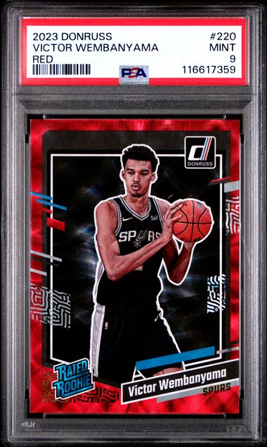 PSA 9 Victor Wembanyama Red Rated Rookie #220 (Cabinet)