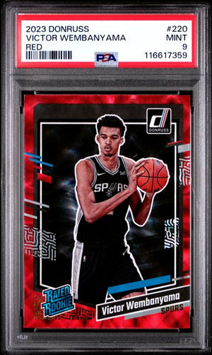 PSA 9 Victor Wembanyama Red Rated Rookie #220 (Cabinet)