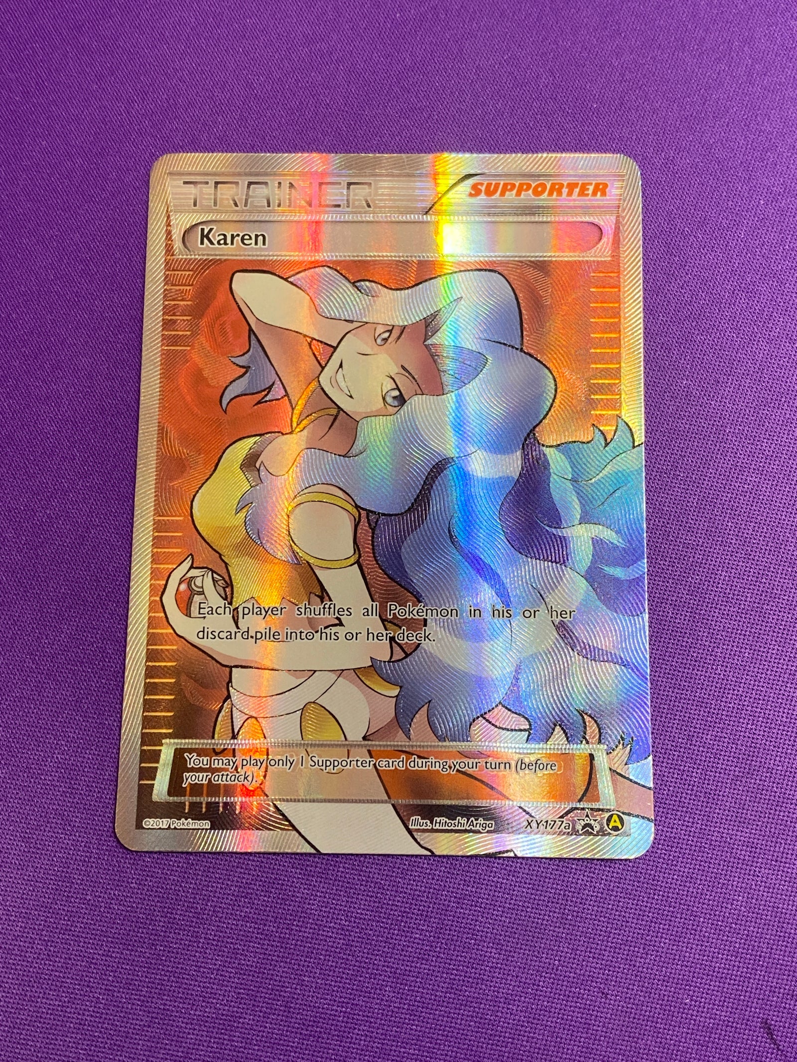 Lightly Played Karen - XY177a/211 Promo Holofoil (Cabinet-LP)