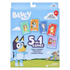 Bluey-5 in 1 Card Game Set
