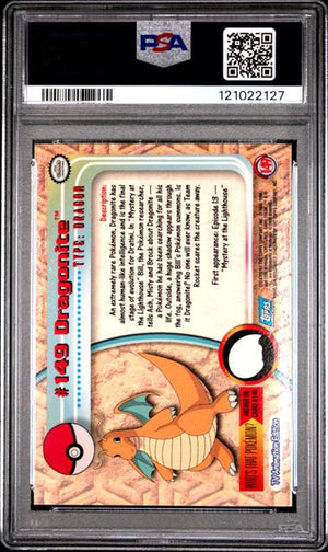 PSA 9 Dragonite #149 Topps Pokemon TV Series 3 Foil (Cabinet)