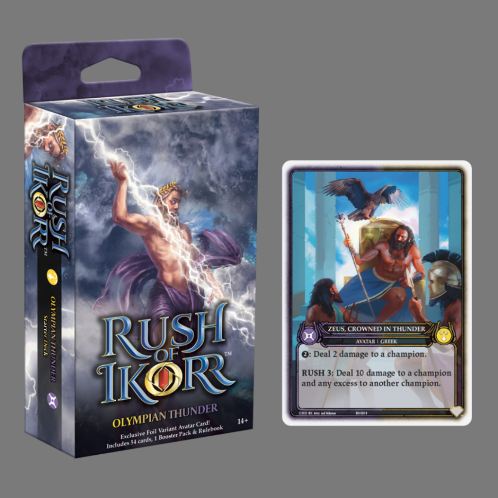 2025 Rush of Ikorr A1P1 Starter Deck- Olympian Thunder - Let's Play! Cards and Games! 2025 Rush of Ikorr A1P1 Starter Deck- Olympian Thunder - Let's Play! Cards and Games!