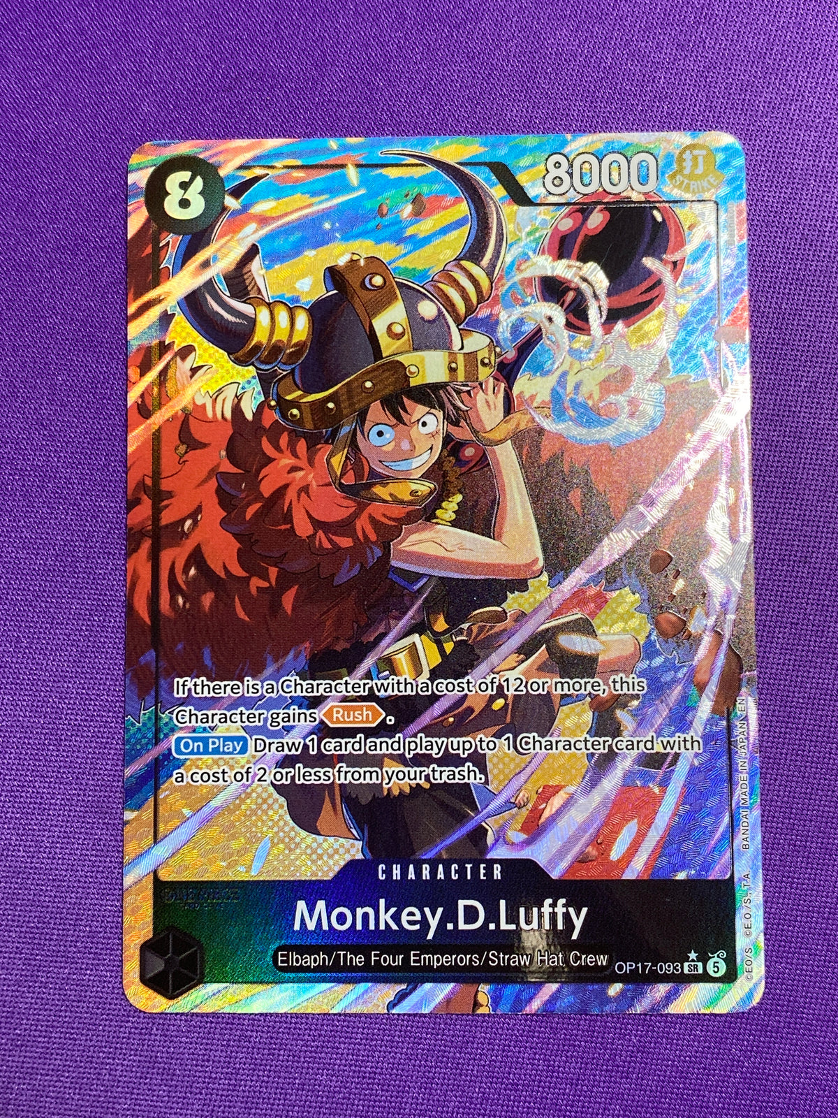 Monkey.D.Luffy Alternate Art (OP17-093) - The World's Strongest Warriors Foil (Cabinet-NM)