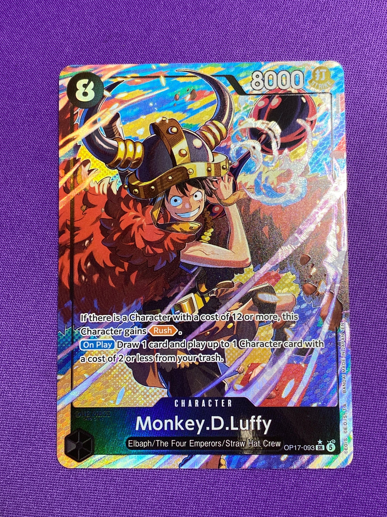 Monkey.D.Luffy Alternate Art (OP17-093) - The World's Strongest Warriors Foil (Cabinet-NM)
