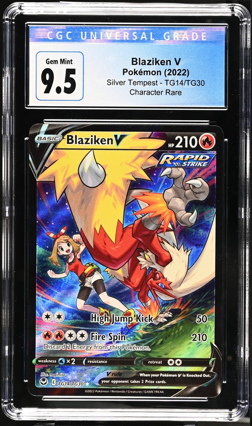 Blaziken CGC 9.5 Silver Tempest #TG14 (Cabinet)
