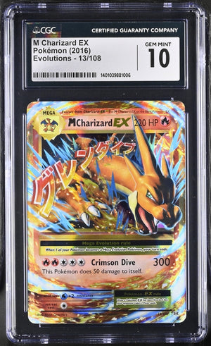 CGC 10 M Charizard EX Pokemon XY Evolutions #13 (Cabinet)