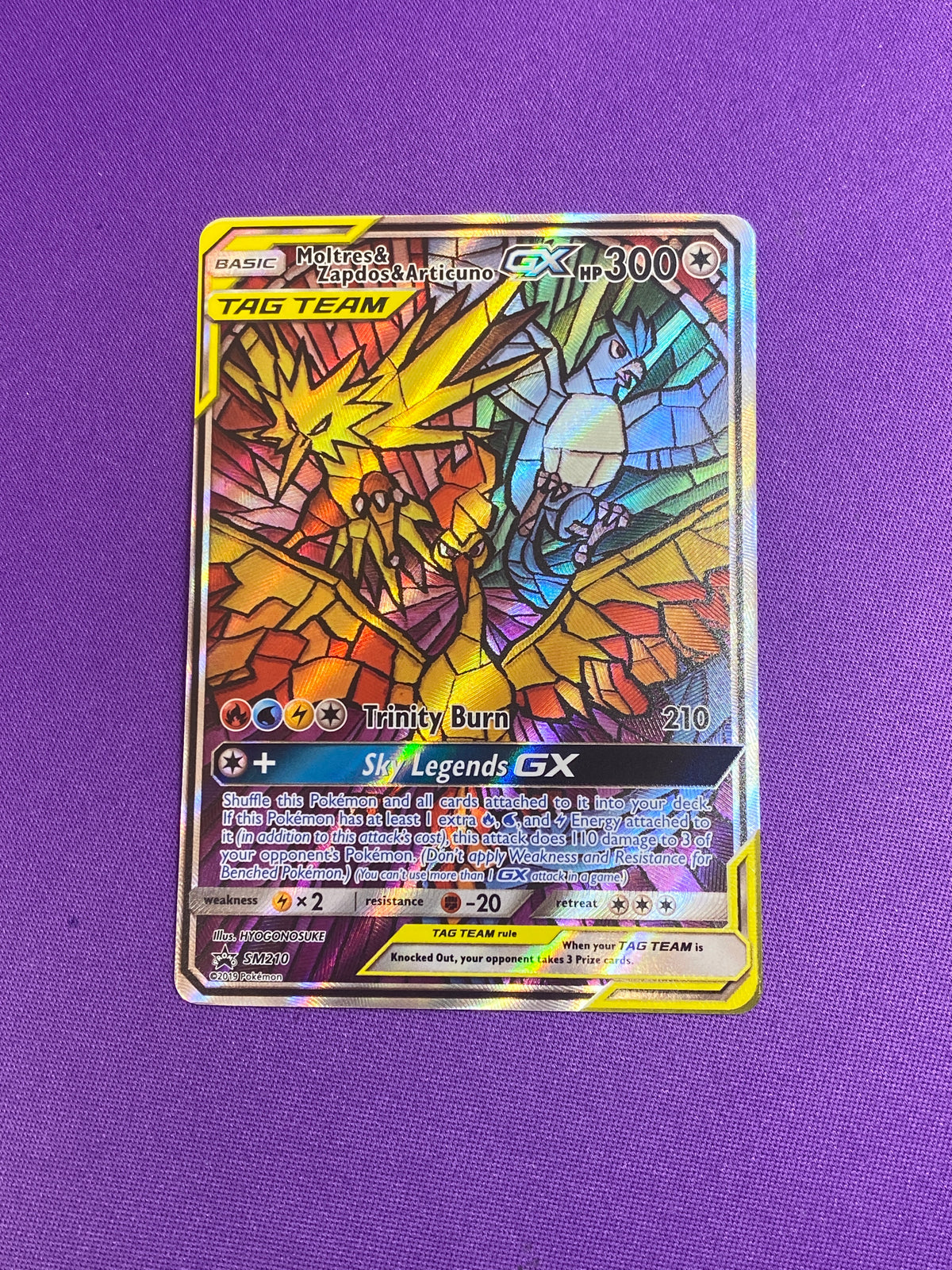 Moltres & Zapdos & Articuno GX (SM210)/248 Promo Holofoil (Cabinet-NM)