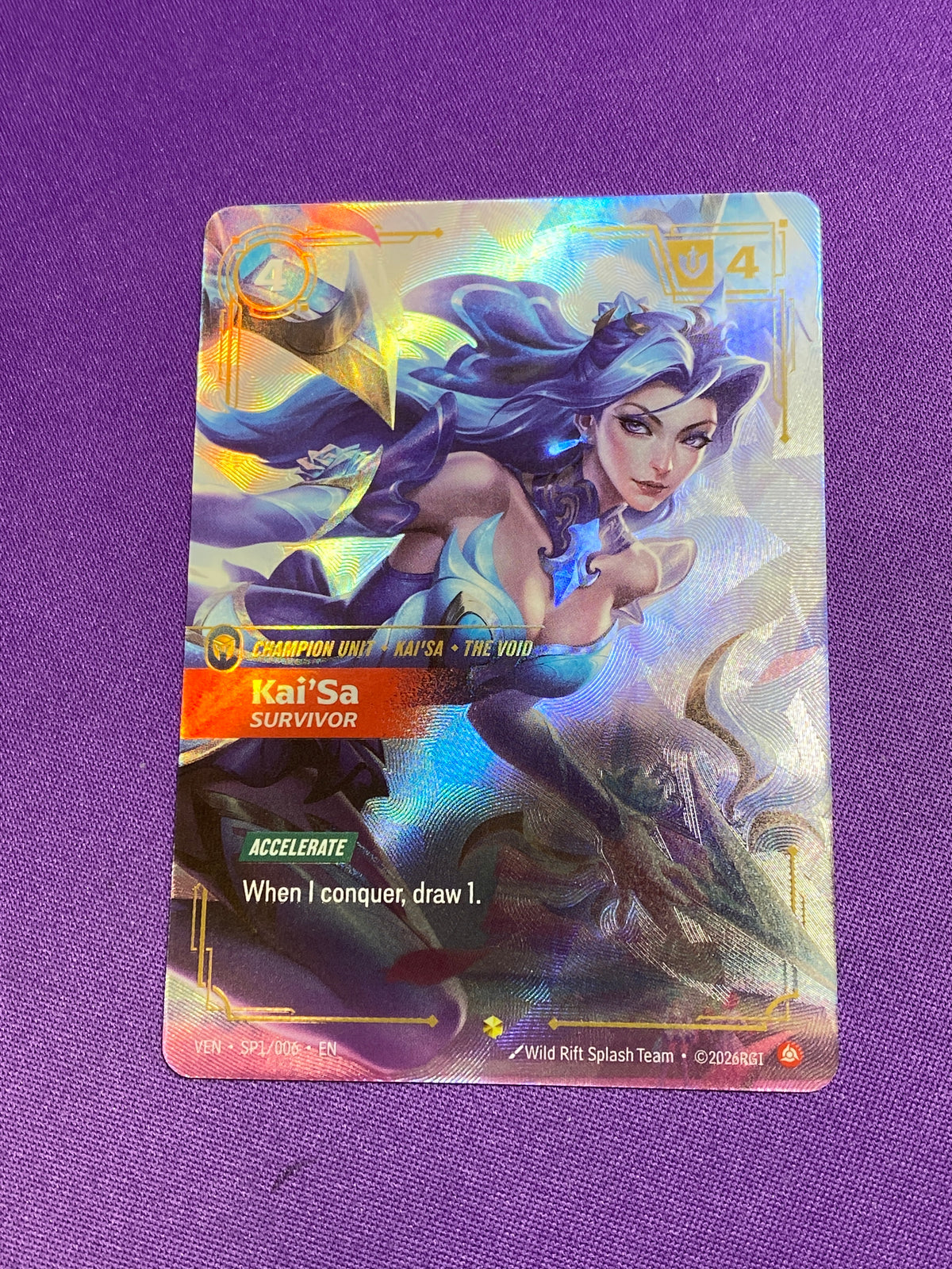 Kai'Sa - Survivor (SP1/006) - Vendetta Foil (Cabinet-NM)