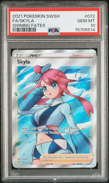 Skyla PSA 10 shinning fates #072(Cabinet)