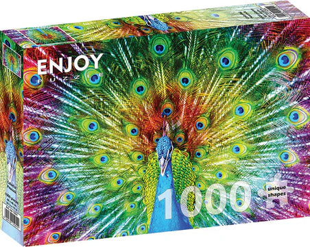 Colorful Peacock 1000 Piece Puzzle