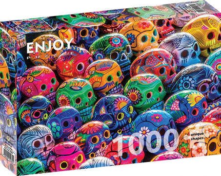Colorful Skulls 1000 Piece Puzzle