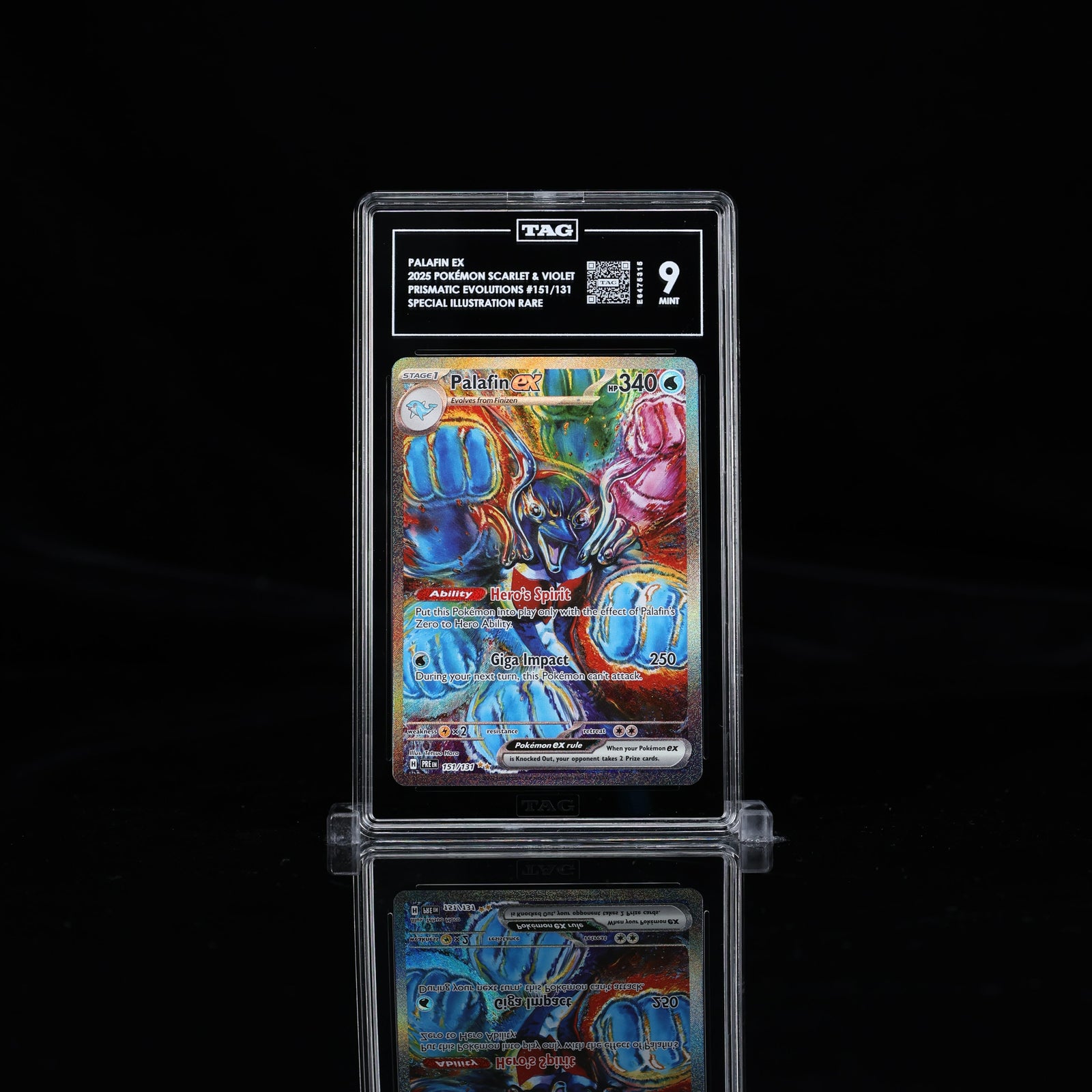 TAG 9 Palafin #151 prismatic evolutions (Cabinet)