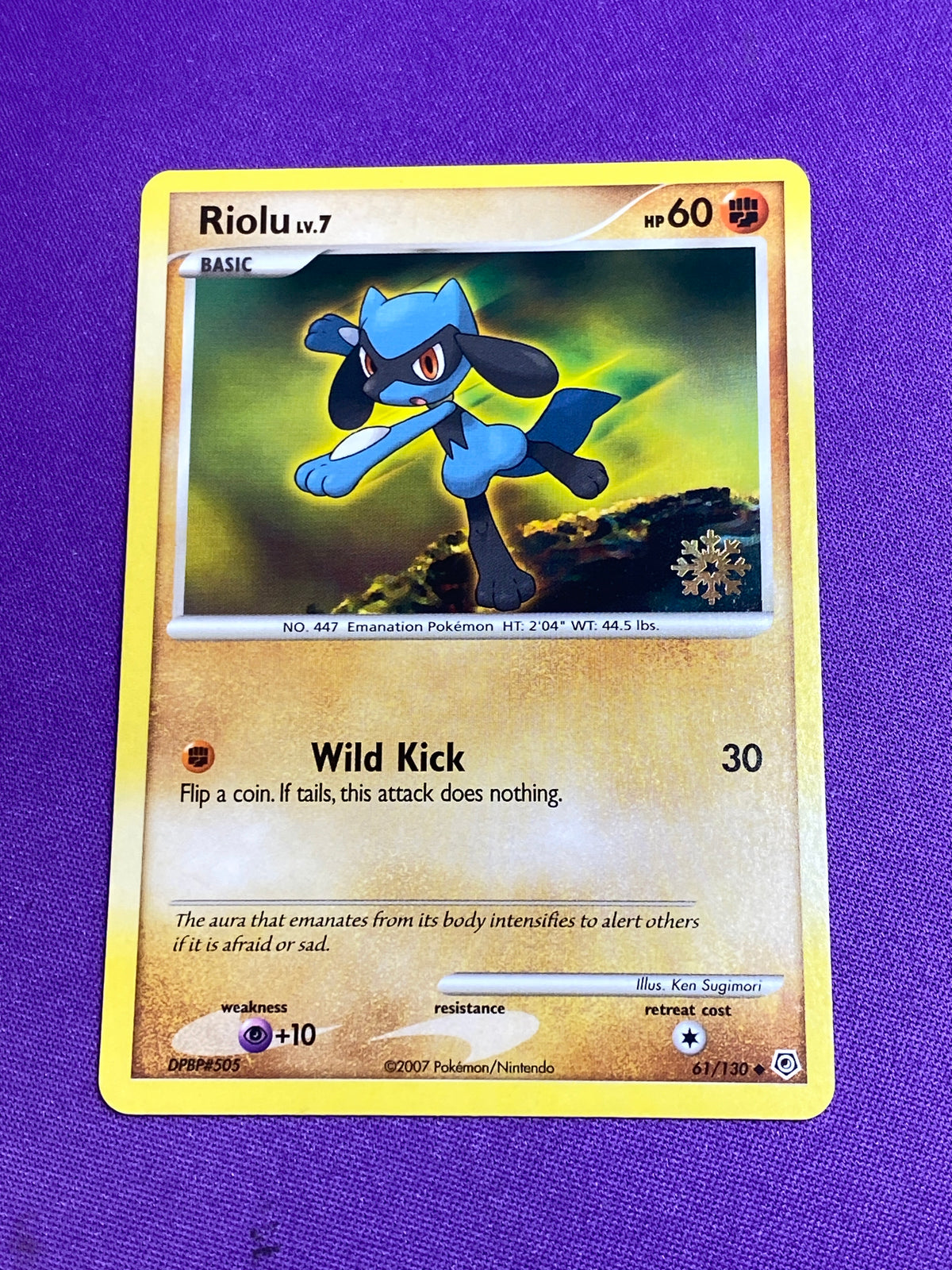 Lightly Played Riolu - 61/130 Calendar Promo (Cabinet)