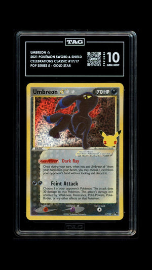 TAG 10 Umbreon Star (17)/25 Classic Collection Holofoil (Cabinet)
