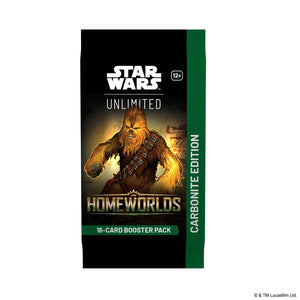 Star Wars: Unlimited - Homeworlds - Carbonite Booster Box