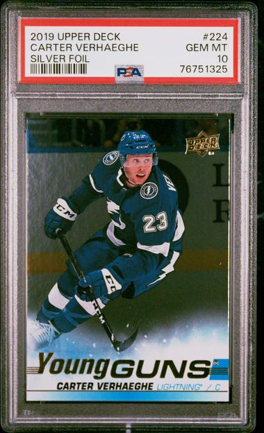 PSA 10 Carter Verhaeghe #224 Silver Foil (cabinet-NM)