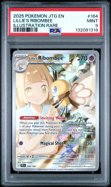PSA 9 Lillie's Ribombee #164 Journey Together