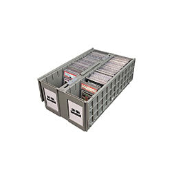 Graded Card Bin Two Row Gray