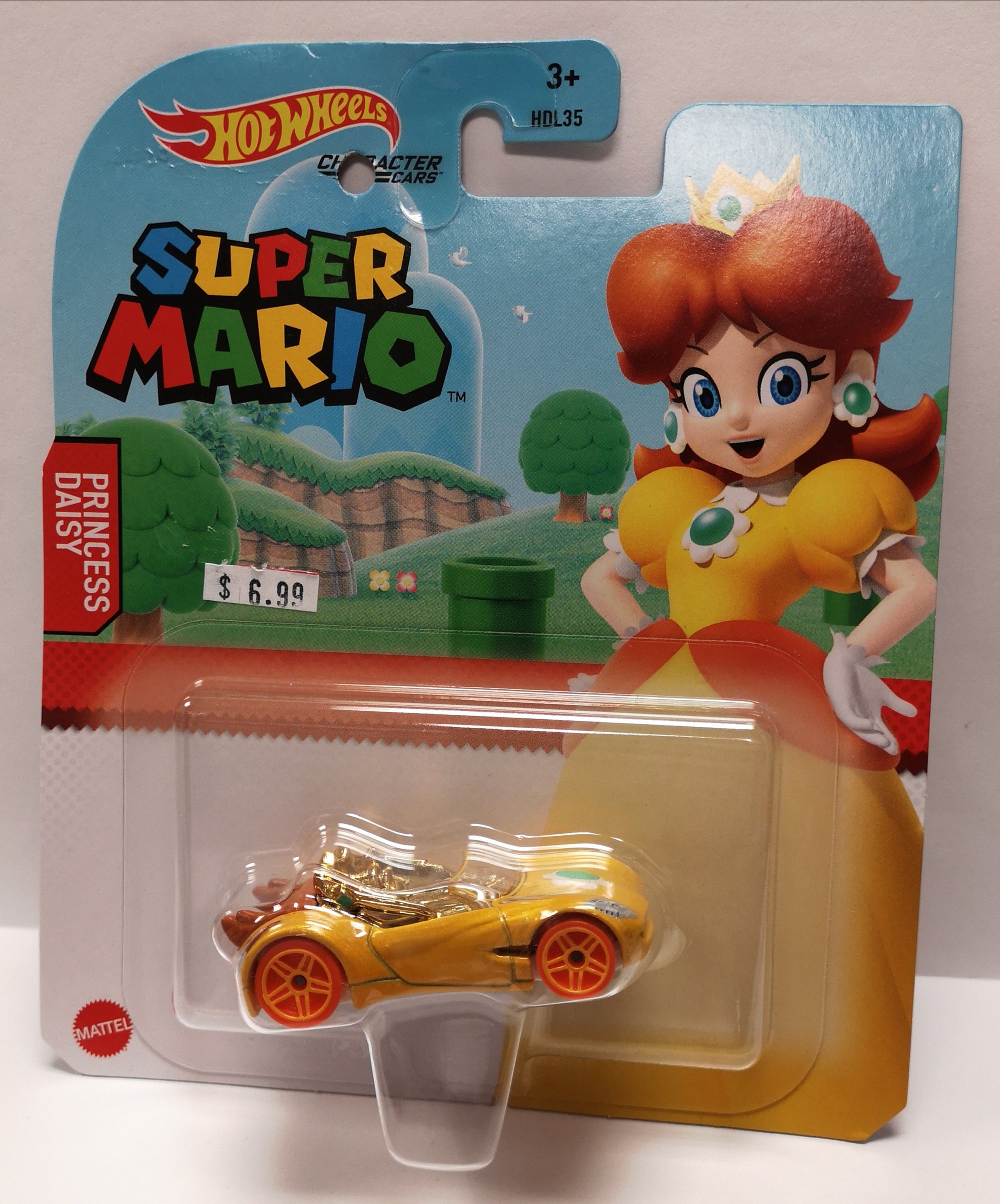 Hot Wheels Super Mario  Character Cars- Princess Daisy