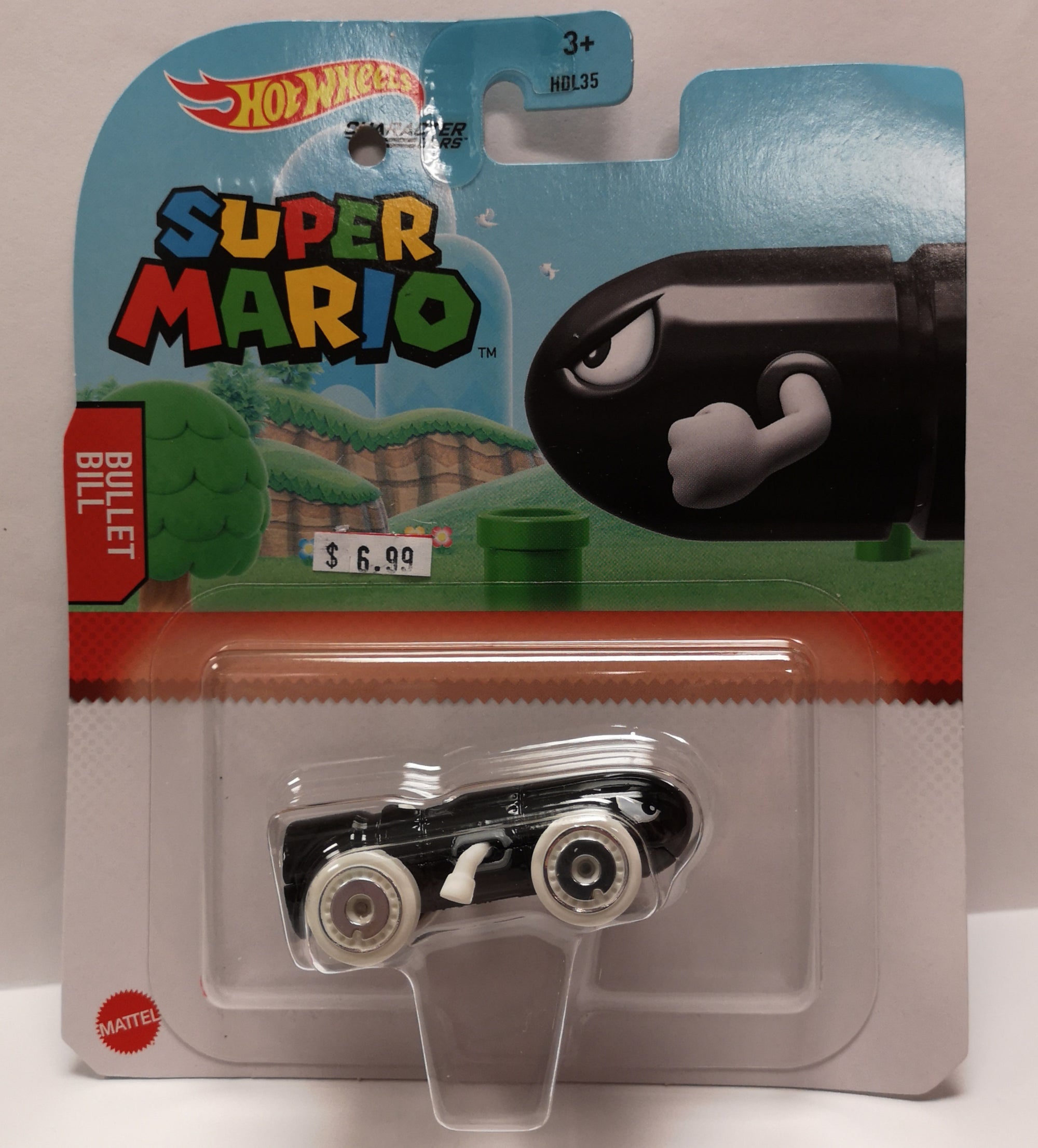 Hot Wheels Super Mario  Character Cars-Bullet Bill