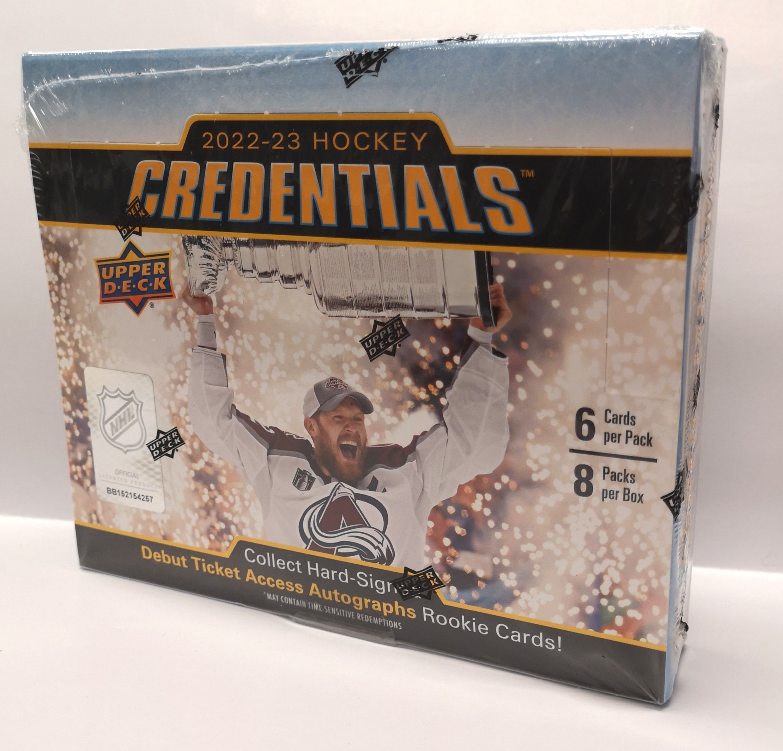 2022/23 Upper Deck Credentials Hockey Hobby Box - Factory Sealed - Multi-Player, Multi-Team